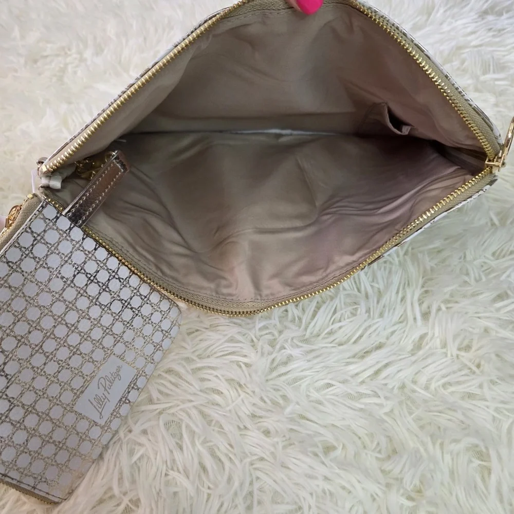 NWT Lilly Pulitzer Padded Tech Sleeve Laptop With Pouch